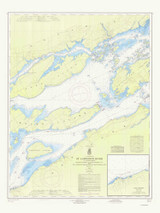 Bartlett Point to Cape Vincent 1965 St Lawrence River Nautical Chart Reprint 17 Great Lakes