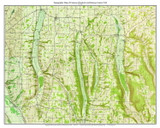 Conesus, Hemlock, and Honeoye Lakes 1942 - Custom USGS Old Topo Map - New York - Finger Lakes