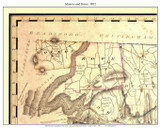 Monroe and Rowe, Massachusetts 1832 Old Town Map Custom Print - Franklin Co.