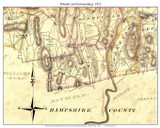 Whately, Massachusetts 1832 Old Town Map Custom Print - Franklin Co.