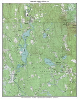 Powder Mill Pond and Otter Lake 1987 - Custom USGS Old Topo Map - New Hampshire - South West