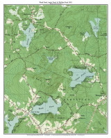 Wash Pond, Angle Pond, and Phillips Pond 1981 - Custom USGS Old Topo Map - New Hampshire - South East