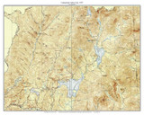 Connecticut Lakes Area 1927 - Custom USGS Old Topo Map - New Hampshire - CT Lakes