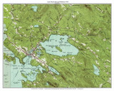 Lake Wentworth and Wolfeboro 1958 - Custom USGS Old Topo Map - New Hampshire