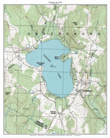 Caspian Lake 1986 1986 - Custom USGS Old Topo Map - Vermont