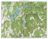 Lake Hortonia and Beebe Pond 1944 1944 - Custom USGS Old Topo Map - Vermont