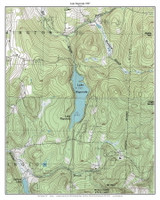 Lake Raponda 1987 1987 - Custom USGS Old Topo Map - Vermont