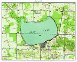 Bear Lake 1956 - Custom USGS Old Topo Map - Michigan 2