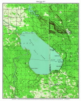 Black Lake 1957 - Custom USGS Old Topo Map - Michigan 2