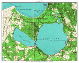 Glen Lake 1957 - Custom USGS Old Topo Map - Michigan 2
