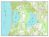 Herring Lakes 1983 - Custom USGS Old Topo Map - Michigan 2