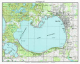 Lake Misaukee 1983 - Custom USGS Old Topo Map - Michigan 2