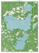 Manistique Lakes 1972 - Custom USGS Old Topo Map - Michigan 1 Manistique Lakes 1972 - Custom USGS Old Topo Map - Michigan 1
