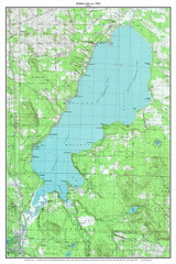 Mullett/Mullet Lake 1982 - Custom USGS Old Topo Map - Michigan 2