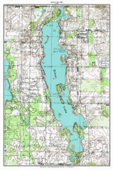 Silver Lake 1983 - Custom USGS Old Topo Map - Michigan 2