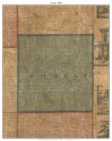 Forest, Wisconsin 1858 Old Town Map Custom Print - Fond du Lac Co.
