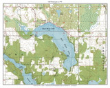 Half Moon Lake 1978 - Custom USGS Old Topo Map - Wisconsin 5