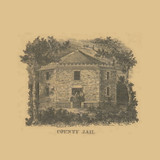 Sauk County Jail, Wisconsin 1859 Old Town Map Custom Print - Sauk Co.