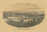 View of Upper Prairie du Sac, Wisconsin 1859 Old Town Map Custom Print - Sauk Co.