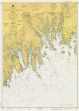 Nash Island to Schoodic Island 1981 - Old Map Nautical Chart AC Harbors 5 13324 - Maine