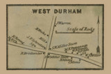 West Durham, Durham, Maine 1858 Old Town Map Custom Print - Androscoggin Co.