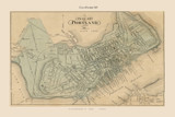 Portland City Plan, Maine 1857 Old Town Map Custom Print - Cumberland Co.