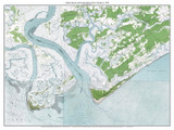 Edisto Beach 1959 - Custom USGS Old Topo Map - South Carolina Coast