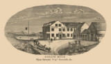 Eveleth House - Greenville Maine 1858 Old Town Map Custom Print - Piscataquis Co.