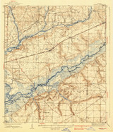 Harold, Florida 1937 (1942) USGS Old Topo Map Reprint 15x15 FL Quad 346564