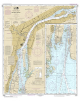 Detroit River 2016 Detroit & St Clair Rivers Harbor Chart Reprint Great Lakes 4 - 41