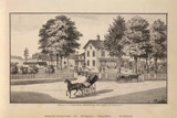 Residence of J. T. Freeman, Hydeville 1876- from the Burgett & Co Vermont State Atlas - Old Map Reprint 8b