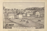 Stock Farm & Residence of Saml. James, Weybridge 1876- from the Burgett & Co Vermont State Atlas - Old Map Reprint 67b