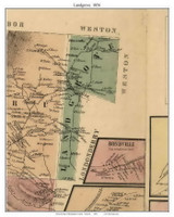 Landgrove, Vermont 1856 Old Town Map Custom Print - Bennington Co.