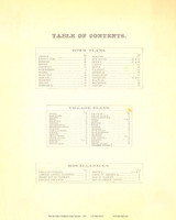 Index - Atlas of Addison County, Vermont 1871 Reprint - Addison Co. 1