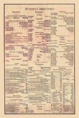 Business Directory for Washington County, Vermont 1858 Old Town Map Custom Print - Washington Co.