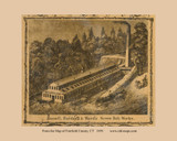 Screw Bolt Works -  Connecticut 1858 Old Map Custom Print - Fairfield Co.