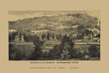 Mason Residence - New Hartford Centre Connecticut 1859 Old Town Map Custom Print - Litchfield Co.