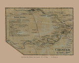Chester Village - Chester, Connecticut 1859 Middlesex Co. - Old Map Custom Print Chester Village - Chester, Connecticut 1859 Middlesex Co. - Old Map Custom Print