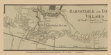 Barnstable Village (Excerpt) - Massachusetts 1858 Old Town Map Custom Print - Barnstable Co.