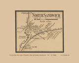 North Sandwich Village - Massachusetts 1858 Old Town Map Custom Print - Barnstable Co.