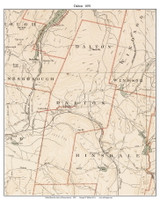 Dalton, 1891 - Old Town Map Reprint - Berkshire Co. - 1891 Atlas of Massachusetts