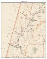 Richmond, 1891 - Old Town Map Reprint - Berkshire Co. - 1891 Atlas of Massachusetts