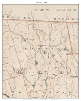 Warwick, 1891 - Old Town Map Reprint - Franklin Co. - 1891 Atlas of Massachusetts