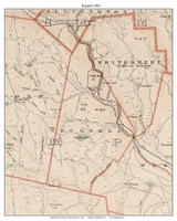 Russell, 1891 - Old Town Map Reprint - Hampden Co. - 1891 Atlas of Massachusetts