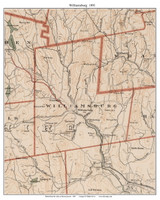 Williamsburg, 1891 - Old Town Map Reprint - Hampshire Co. - 1891 Atlas of Massachusetts