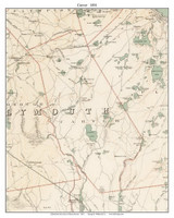 Carver, 1891 - Old Town Map Reprint - Plymouth Co. - 1891 Atlas of Massachusetts