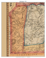 Bellingham, Massachusetts 1853 Old Town Map Custom Print - Norfolk Co.