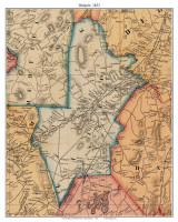 Walpole, Massachusetts 1853 Old Town Map Custom Print - Norfolk Co.