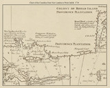 New London to Point Judith Shoreline 1734 Southack - Old Map Custom - Rhode Island Cities Other
