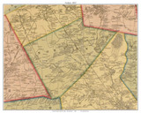 Norton Massachusetts 1852 Old Town Map Custom Print - Bristol Co.